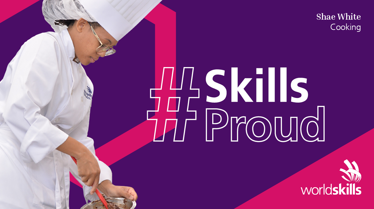 Shae White represented Barbados in Cooking at WorldSkills Kazan 2019