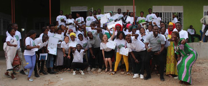 A group photo of Team Spirit International, an initiative in Uganda that aims at ensuring economic inclusion for refugees through self-reliance and women empowerment.