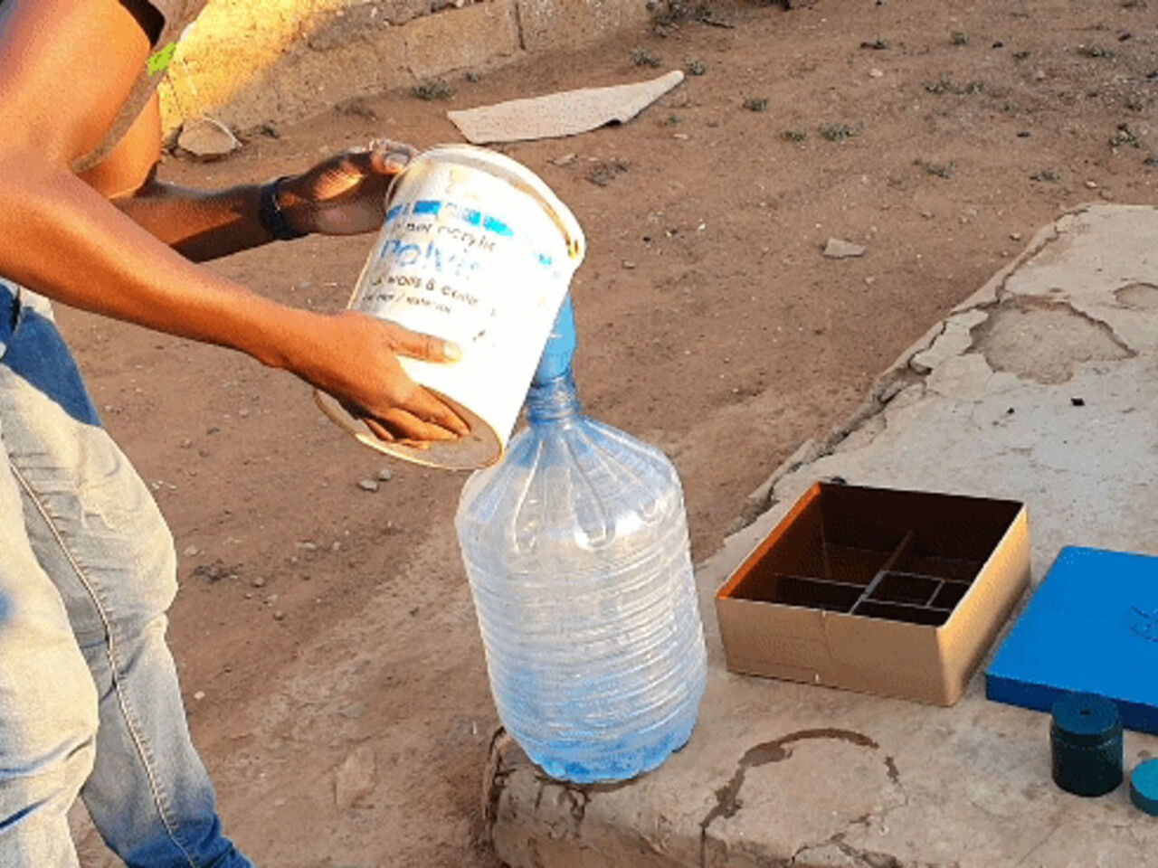 Team RUWAFIKI, which stands for Rural Water Filtration Kit, from Uganda have developed four prototypes of their project.
