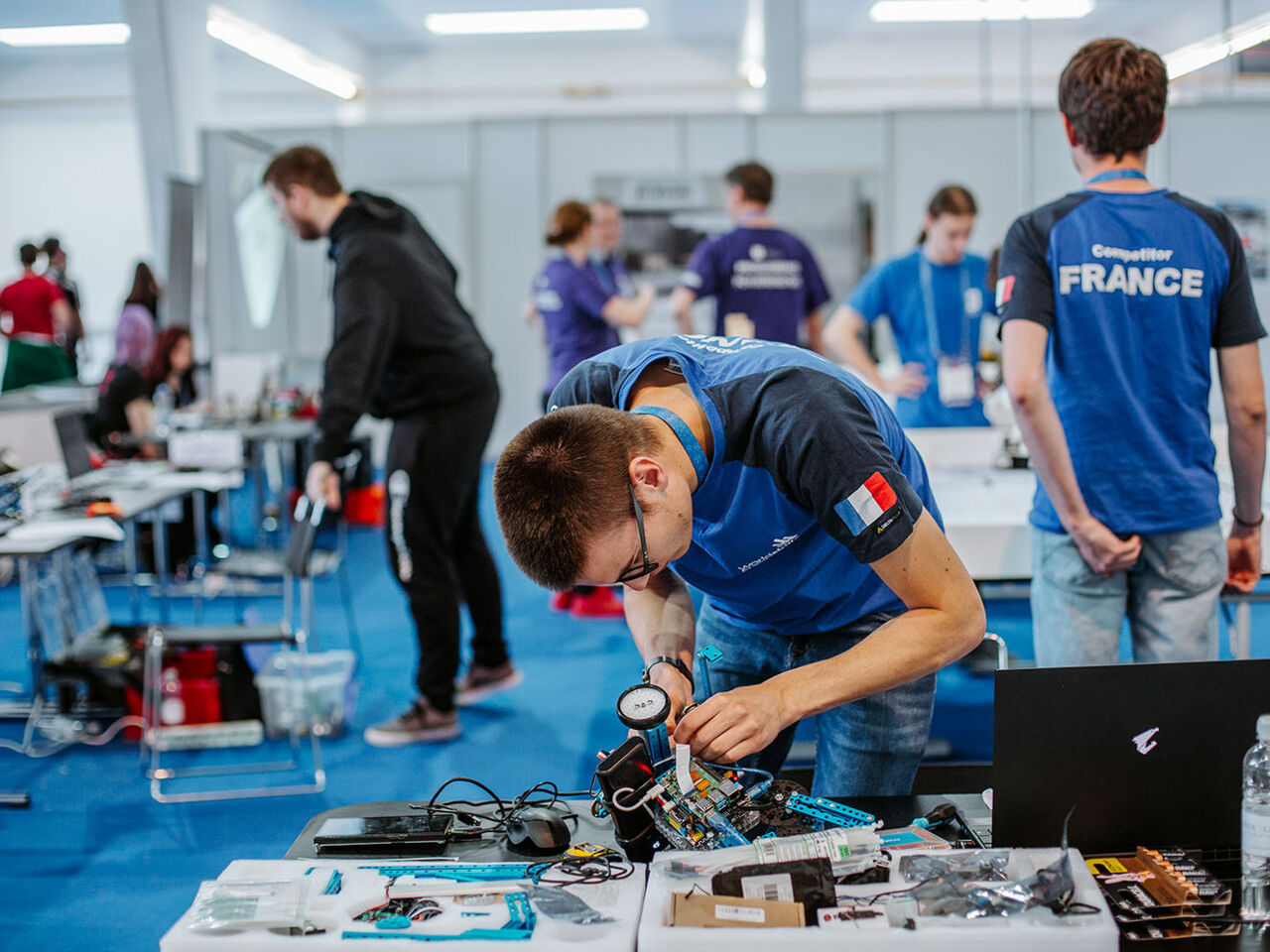 A competitor at the third national competition in Zagreb, Croatia. 
