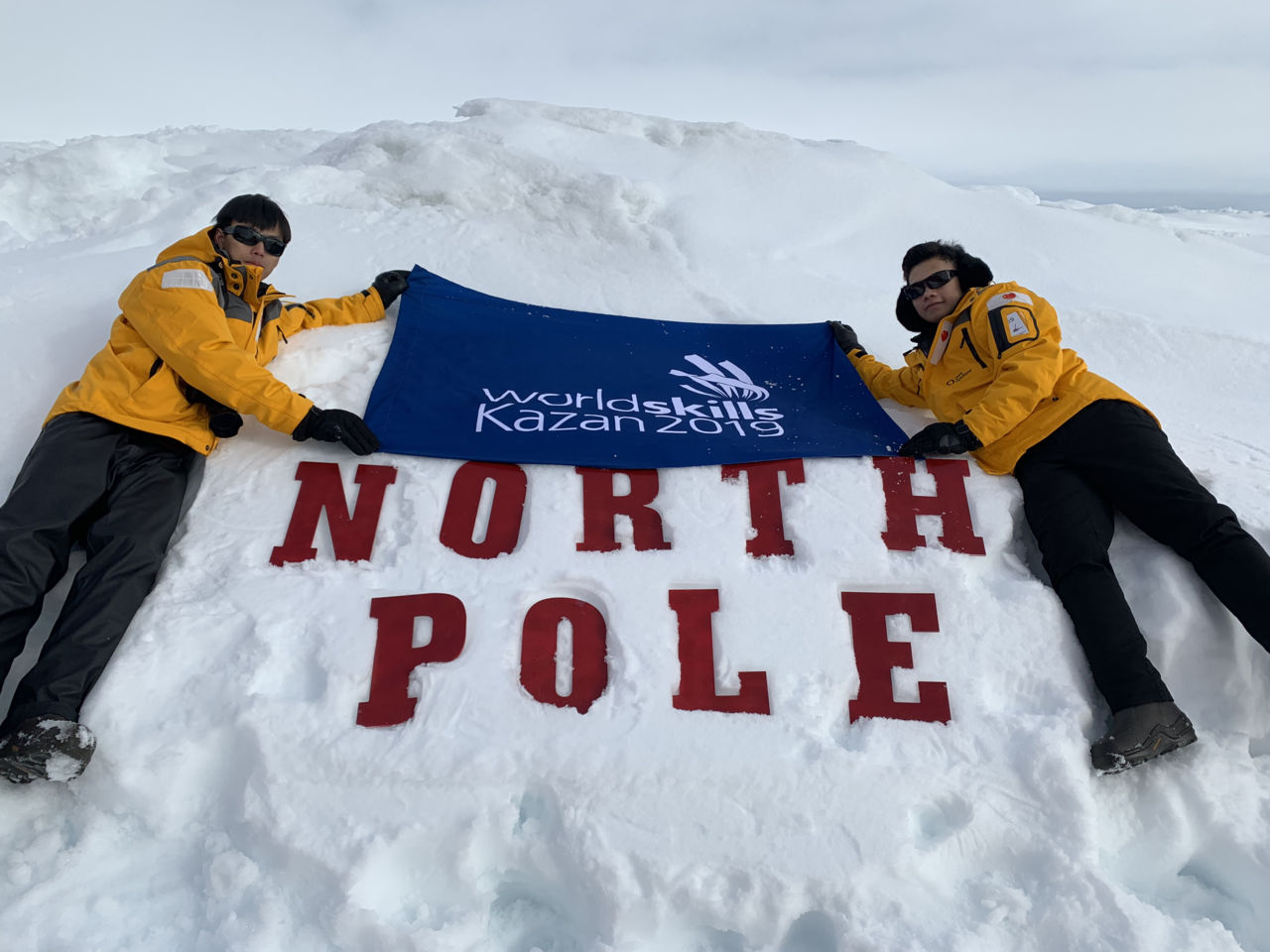 WorldSkills Kazan 2019 Flag reaches the North Pole